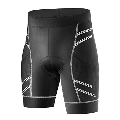 Mountain Bike Short : INBIKE Cycling Shorts Men Padded Bike Cycle Clothing Mountain Road MTB Mens Underwear Womens Gel Bicycle Sports Jersey Riding compression Black M