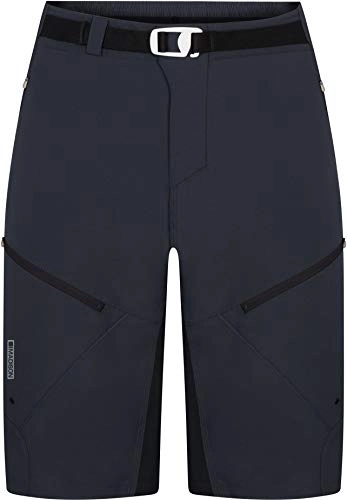 Mountain Bike Short : Madison Freewheel Trail Mens Baggy MTB Shorts - Blue, Medium / Mountain Bike Cycle Ride Cycling Waist Loose Enduro Biking Pant Chamois Pad Inner Liner Sport Summer Male Leg Wear Lower Body Clothes