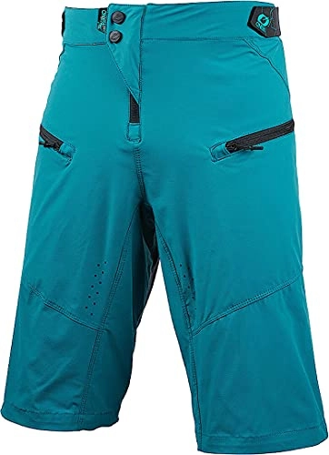 Mountain Bike Short : O'Neal | Mountain Bike Shorts | MTB Mountain Bike DH Downhill FR | Breathable, Laser-Cut Air Intakes, Active Cut | Pin It V.22 Shorts | Adult | Petrol | Size 32 / 48