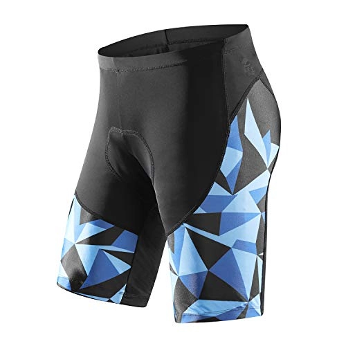 Mountain Bike Short : Santic Cycling Shorts Men Padded Cycle Shorts Mens Mountain Bike MTB Shorts for Men Blue EU XXL