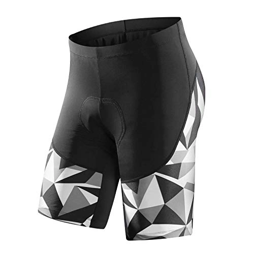 Mountain Bike Short : Santic Cycling Shorts Men Padded Cycle Shorts Mens Mountain Bike MTB Shorts for Men Grey EU L