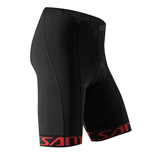 Mountain Bike Short : Santic Cycling Shorts Men Padded Cycle Shorts MTB Cycling Shorts Bike Shorts Cycling Capris Red EU S