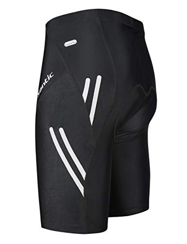 Mountain Bike Short : Santic Cycling Shorts Men Padded Road Bike Tights Half Pants