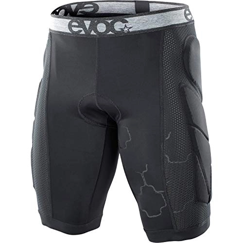Protective Clothing : Evoc Crash Pants PAD Cycling Shorts, Protective Clothing for Mountain Biking, Road Biking & Cycling Tours (Size: M, Hip Protectors, Padding for Hip, Pelvis & Coccyx, Chamois PAD), Black