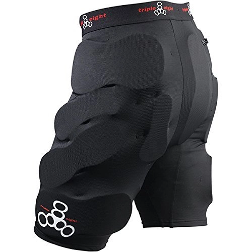 Protective Clothing : Triple 8 Bumsaver Jr Black Skate Pads by Triple Eight