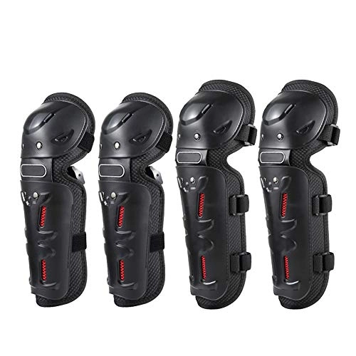 Protective Clothing : Walmeck 4PCs Cycling Knee Brace and Elbow Guards Bicycle MTB Bike Motorcycle Riding Knee Support Protective Pads Guards Outdoor Sports Cycling Knee Protector Gear