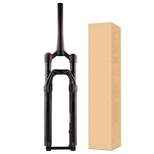 Mountainbike Gabeln : ZECHAO Fahrrad Gabel MTB 27, 5 / 29inch, Aluminiumlegierung 130mm Federweg 1-1 / 2" Air Supension Frontgabel 15×110mm Achse Fahrrad Federgabel (Color : Black, Size : 27.5inch)