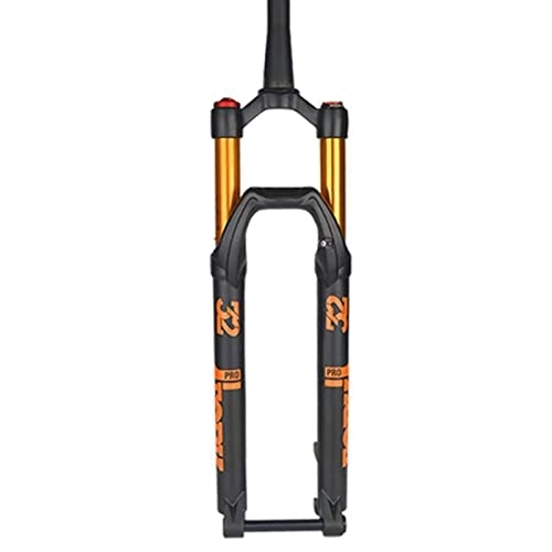 Mountainbike Gabeln : ZECHAO Rebound Anpassung Fahrrad Federung Vorne Gabel, 27, 5 / 29inch MTB Fahrrad Vordergabel Tapered 1-1 / 2" 140mm Federweg 15 * 100mm Fahrrad Federgabel (Color : Orange, Size : 29inch)