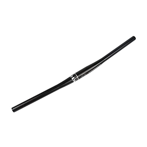 Mountainbike-Lenker : ACEACE Weißes Logo UNO Aluminiumlegierung Mountainbike-Lenker 31.8 * 640 / 680 / 700 / 720 / 740mm Fahrrad flach / Riser Black Bar (Color : 720mm Swallow Bar)