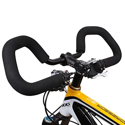 Mountainbike-Lenker : Aoligei Fahrradlenker MTB Lenker, Butterfly-Fahrrad Lenker Aluminiumlegierung Mountainbike Lenker mit Lenkerschwamm, 25.4mm / 31.8mm, für Rennrad MTB (25.4mm)