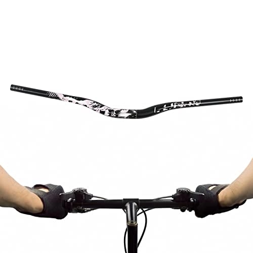 Mountainbike-Lenker : Mountainbike-Lenker, Radspur-Lenker, Ersatz-Riser-Stange aus Aluminiumlegierung, 31, 8 Mm Montagedurchmesser(Schwarz)