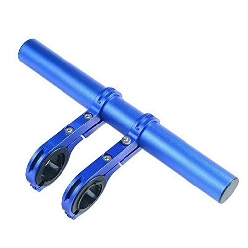 Mountainbike-Lenker : TTSJSM Fahrrad Lenker, Lenker Fahrräder 20CM Carbonrohr Fahrradlenker Extender Berg Berg MTB-Fahrrad Lampenhalter Lampen-Taschenlampen-Halter Accessorie (Color : 20cm Blue)