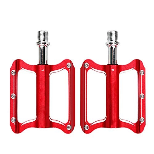Mountainbike-Pedales : Aluminum Alloy Mountain Bike MTB Pedale Rennrad Lager-Fahrradpedale Ultra Bike Pedal Parts 020 Red One Size