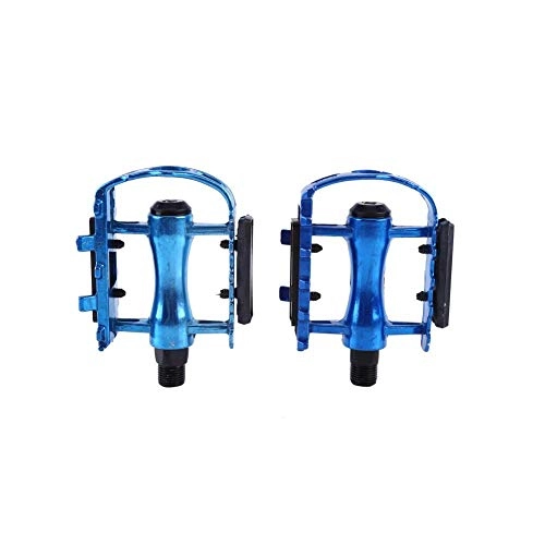 Mountainbike-Pedales : Demeras 1 Paar Fahrradpedale Aluminium Antirutschfestes, langlebiges Mountainbike-Pedal Reflektierendes Fahrradpedal für Mountainbike-Rennräder(Blau)