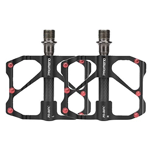 Mountainbike-Pedales : Everpertuk Bicycle Pedals Mountain Bike Road Bike Pedals MTB Pedals with Ultralight Aluminium Alloy Platform and 3 Sealed Bearings, Non-Slip Trekking Pedals Bicycle Pedals