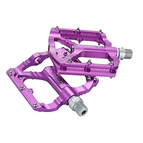 Mountainbike-Pedales : FDSJKD Fahrradpedale Universal-Radpedale Aluminiumlegierung Light Bike-Pedale dauerhafte und einfache Installation (Color : Purple)