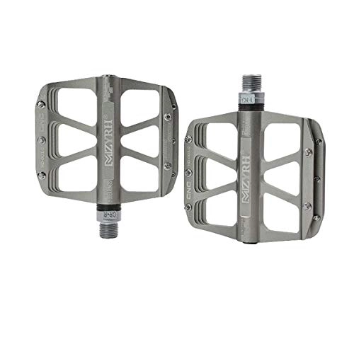 Mountainbike-Pedales : GAOXINGBIANLIDIAN Mountain Bike Pedale, Ultra Strong Bunte CNC gefrste 9 / 16"Radfahren Sealed 3 Bearing Pedale, Hohe Qualitt und langlebig (Color : Gray)