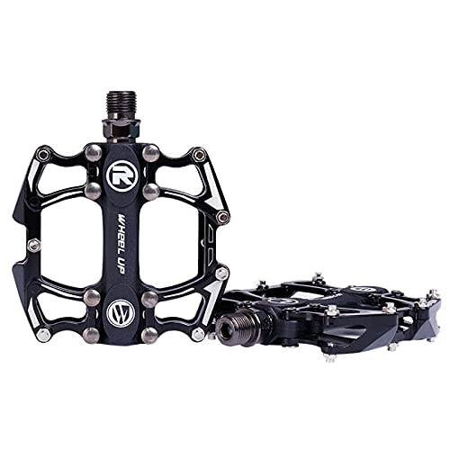 Mountainbike-Pedales : GLYIG Mountainbike Pedale MTB Pedale Fahrrad Flat Pedals Aluminium Sealed Bearing Leichte Plattform für Road Mountain BMX MTB Bike, Leichte wasserdichte Aluminium Pedale