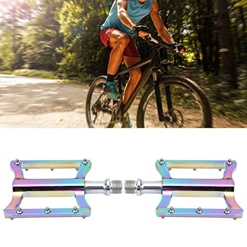 Mountainbike-Pedales : Jacksing Mountainbike-Pedal, Fahrradpedal, Aluminiumlegierungspedal für Mountainbikes Rennräder(Bright Color)