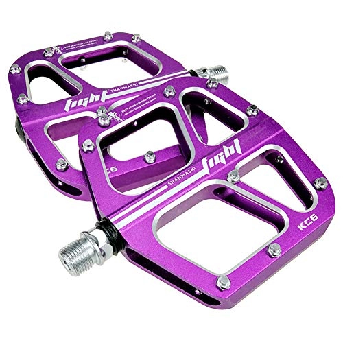 Mountainbike-Pedales : LAIABOR Mountainbike Pedale Trekking Pedale Fahrrad Pedal Mountainbike Pedal Anti-Rutsch-Pedal Nagel, Purple