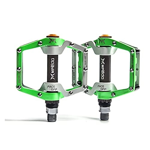 Mountainbike-Pedales : LIANYG Fahrradpedale Fahrradpedal Anti-Slip Ultralight CNC MTB Mountainbike Plattform Pedal Flacher versiegelt Lagerpedale Fahrradzubehör 772 (Color : Green)