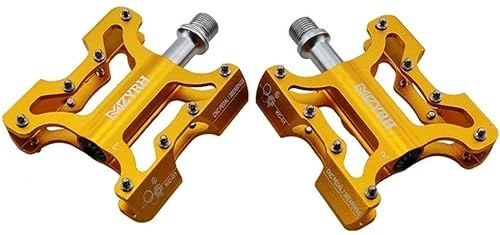 Mountainbike-Pedales : Pedale for Mountainbike Fahrradpedale Flachpedale MTB Pedale Pedale Mountainbike Pedale Fooker Pedale Pedale for Rennrad Fahrradpedale Metall Fahrradpedale Metallpedale (Color : Gold)