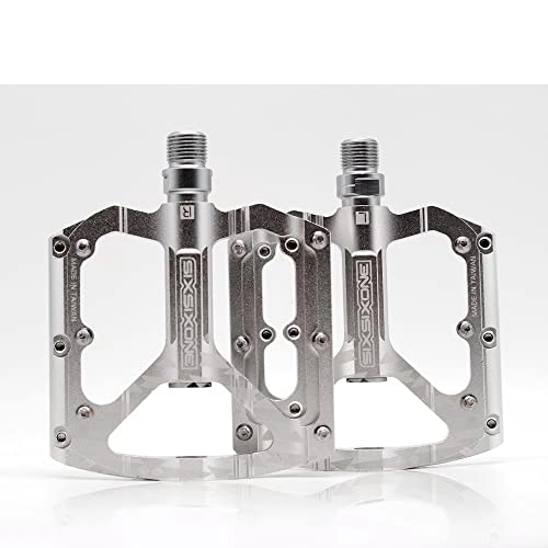 Mountainbike-Pedales : Peri Vallon 02 Mountainbike -Pedale Radfahren Aluminiumlegierung MTB Pedal, EIN Paar 310g (Color : Silver)