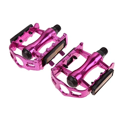 Mountainbike-Pedales : WYNZYFGF WY 1 Paar for MTB Ultralight Bike Fahrradpedale Mountain Road Bike Teil Pedal Radfahren Aluminiumlegierung Ultraleichte Hohle Flache Käfigpedale ZYFGF-TB (Color : Pink)