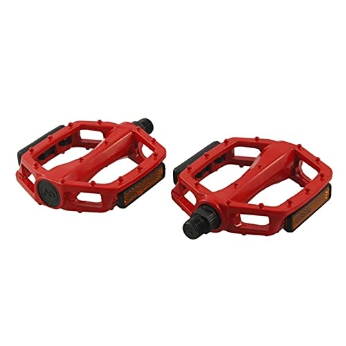 Mountainbike-Pedales : XIAOQIN BOMY Fit für Metall MTB BMX Bike Bicycle Platform Pedale rot 14mm Achse Paar (Color : Red)