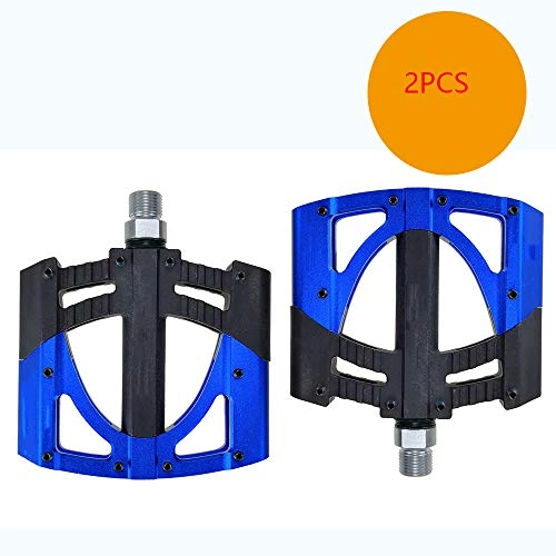 Mountainbike-Pedales : XUANX Aluminium Pedal Mountain Breathable Leichtes Fahrrad Pedal Bearing Pedal Abriebfest Und Schmutzig, Blue