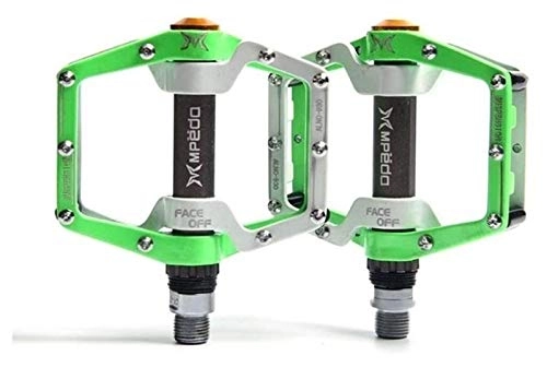 Mountainbike-Pedales : YDL Fahrradpedale MTB Versiegelte Lager Fahrrad Produktlegierung Road Mountain Cleats Ultraleichtes Pedalzyklus Radfahren Zubehör Bike Pedale (Color : Green)