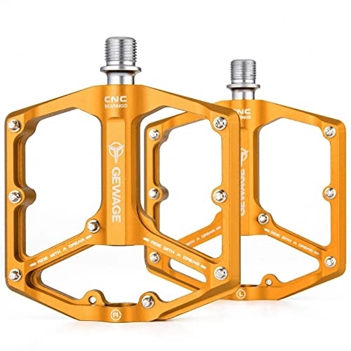 Mountainbike-Pedales : Yiida Fahrradpedale – Mountainbike, Aluminiumlegierung, rutschfestes Pedal, universal, leichte Aluminiumlegierung, Plattformpedal