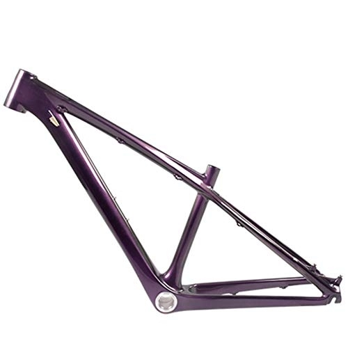 Mountainbike-Rahmen : 26er CO2-MTB-Rahmen MTB-Kohlenstoffrahmen 26er 14-Zoll-Kohlenstoff-MTB-Rahmen 26 Carbon Kinderrahmen mit Headset-Klemme (Color : Purple, Size : 14inch Glossy)