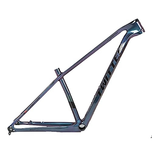 Mountainbike-Rahmen : DFNBVDRR MTB-Rahmen 27.5 / 29er Mountainbike-Rahmen 15'' / 17'' / 19'' Kohlefaser Scheibenbremse Fahrradrahmen Steckachse 148mm BB92 Tretlager (Color : Sliver, Size : 15x29'')
