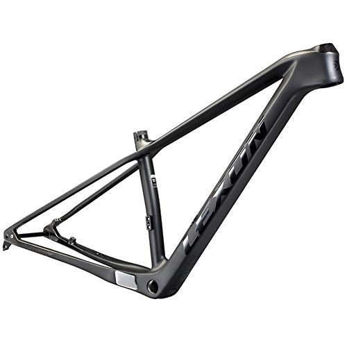 Mountainbike-Rahmen : HNXCBH Fahrradrahmen Carbon-Rahmen Rahmen Mountainbike-Rahmen 148 * 12mm MTB Carbon Rahmen 15 / 17 / 19 Zoll (Color : 12 142 Black, Size : 15)