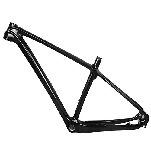 Mountainbike-Rahmen : LJHBC Fahrradrahmen Leichtes Mountainbike T800 Kohlefaserrahmen Scheibenbremse 29ER Räder (Color : Black, Size : 29erx19in)