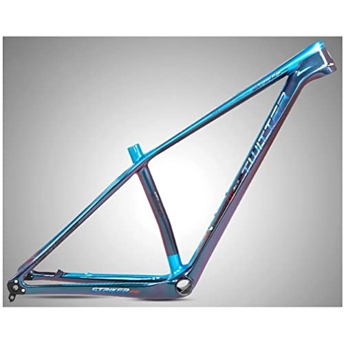 Mountainbike-Rahmen : YOJOLO Kohlefaser Mountainbike Rahmen 27.5 / 29 Zoll XC MTB Rahmen 15'' / 17'' / 19'' Verfärbung Ultraleichter BB92 Scheibenbremse Fahrradrahmen Steckachse 12X142mm (Color : Blue, Size : 29x15'')