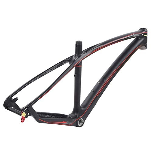 Mountainbike-Rahmen : ZSM Bike-Rahmen, 27.5erx17.5in Carbon-Fahrradrahmen mit Headset und Sattelstützenclip für Mountainbicycle YMIK