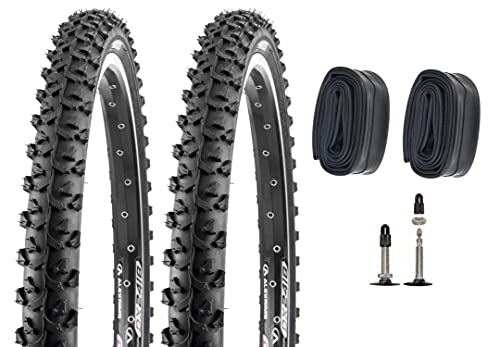 Mountainbike-Reifen : P4B | 2X 26 Zoll Fahrradreifen (26 x 1.95) - für Mountainbike mit SV Schläuchen | ETRTO 50-559 | ATB und MTB Reifen 26 Zoll