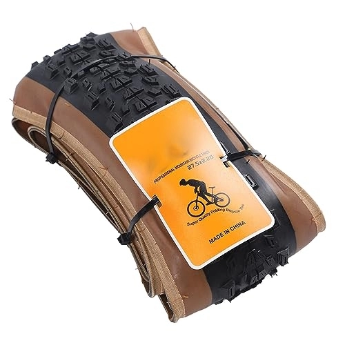 Mountainbike-Reifen : Weikeya Mountainbike-Reifen, Große Entwässerung, Starker Griff, Gummi, Verschleißfest, Fahrrad-Außenreifen für Stadtstraßen (Schwarz Gelb)