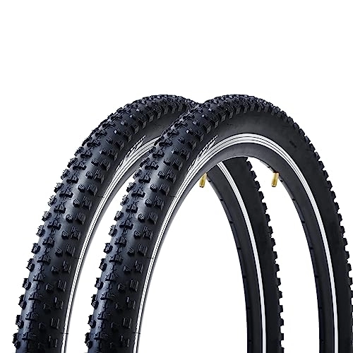 Mountainbike-Reifen : ZUKKA Mountainbike-Reifen 26 x 1, 95 Langlebiger Faltbarer Ersatz-Mountainbike-Reifen für MTB Offroad Fahrrad 2PCS