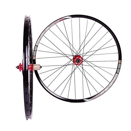 Mountainbike-Räder : ZWB Fahrrad Räder 26 / 27, 5 / 29-Zoll-Fahrradrad (vorne + Hinten) Doppelwandige Leichtmetall-MTB-Fahrradradsatz-Scheibenbremse Schnellverschluss-Laufwelle (Color : TR 25 Circle Wheel Set, Size : 26 in)