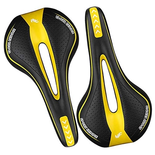 Mountainbike-Sitzes : ACEACE 1 Stück Komfort Gel Fahrradsitz Weiche Straße Mountainbike Sattel Radkastenkissen Pad (Color : Yellow)