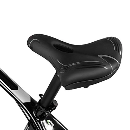 Mountainbike-Sitzes : inChengGouFouX Fahrradsattel Komfort Außen Bikes Breite Fahrrad-Sattel for Mountainbike Mountainbike-Sättel (Farbe : Black, Size : One Size)