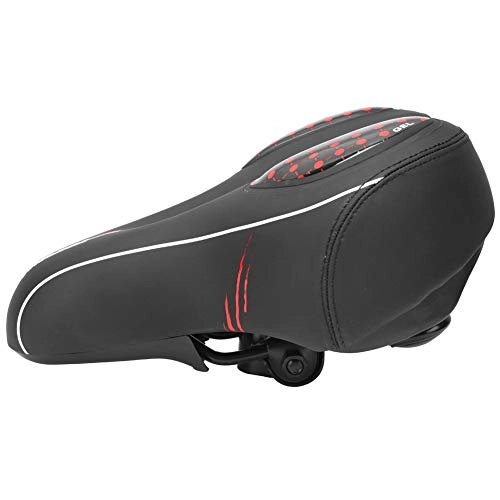 Mountainbike-Sitzes : Jinyi Fahrradkissen, Fahrradpolster, ergonomisch für Mountainbike-Ersatz(red, Non-Porous (solid Type) Large Saddle)
