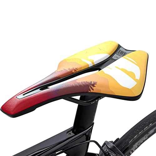 Mountainbike-Sitzes : ORTUH Mountainbike-Sattel hohl - Atmungsaktive Faltbare Gel-Fahrradsattelabdeckung - Komfortabler stoßdämpfender Ersatz für das Rennrad-Kissenpolster