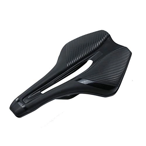 Mountainbike-Sitzes : QXLG Leicht zu tragen Sitz Fahrradkissen Mountainbike 245 * 143mm Bequemer ergonomisches Design stark und robust (Color : Black Lines)