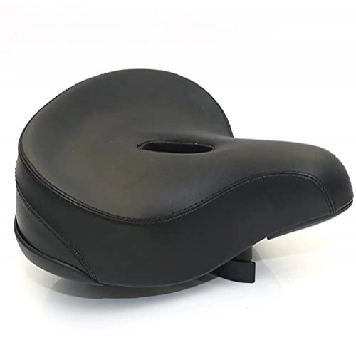 Mountainbike-Sitzes : Shoichio Fahrradsitz, Fahrradsitz Weiches Leder Wasserdichtes atmungsaktives Retro Old Wear Resistant-Black