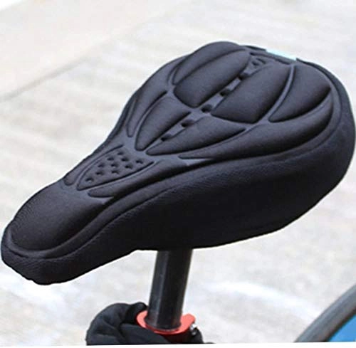 Mountainbike-Sitzes : XMJ Cycling Bike Silicone Gel Pad Seat Saddle Cover Soft Cushion, Mountain Bike Cycling, #Black