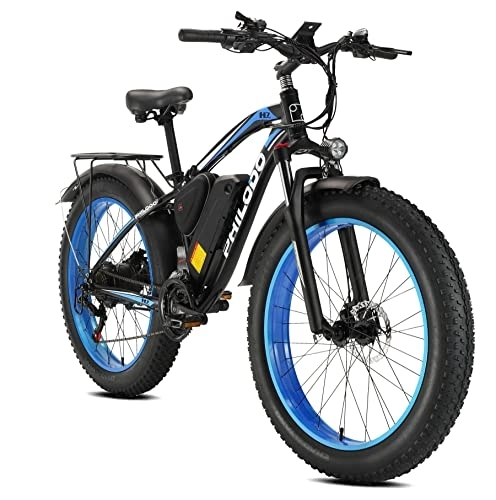 Elektrische Mountainbike : 26 Zoll E-Bike Mountainbike, mit Hinterradmotor 48V | 85 Nm | 13AH Abnehmbare Lithium-Batterie | Professionelle Shimano 21-Gang-gänge, Hydraulische Scheibenbremse